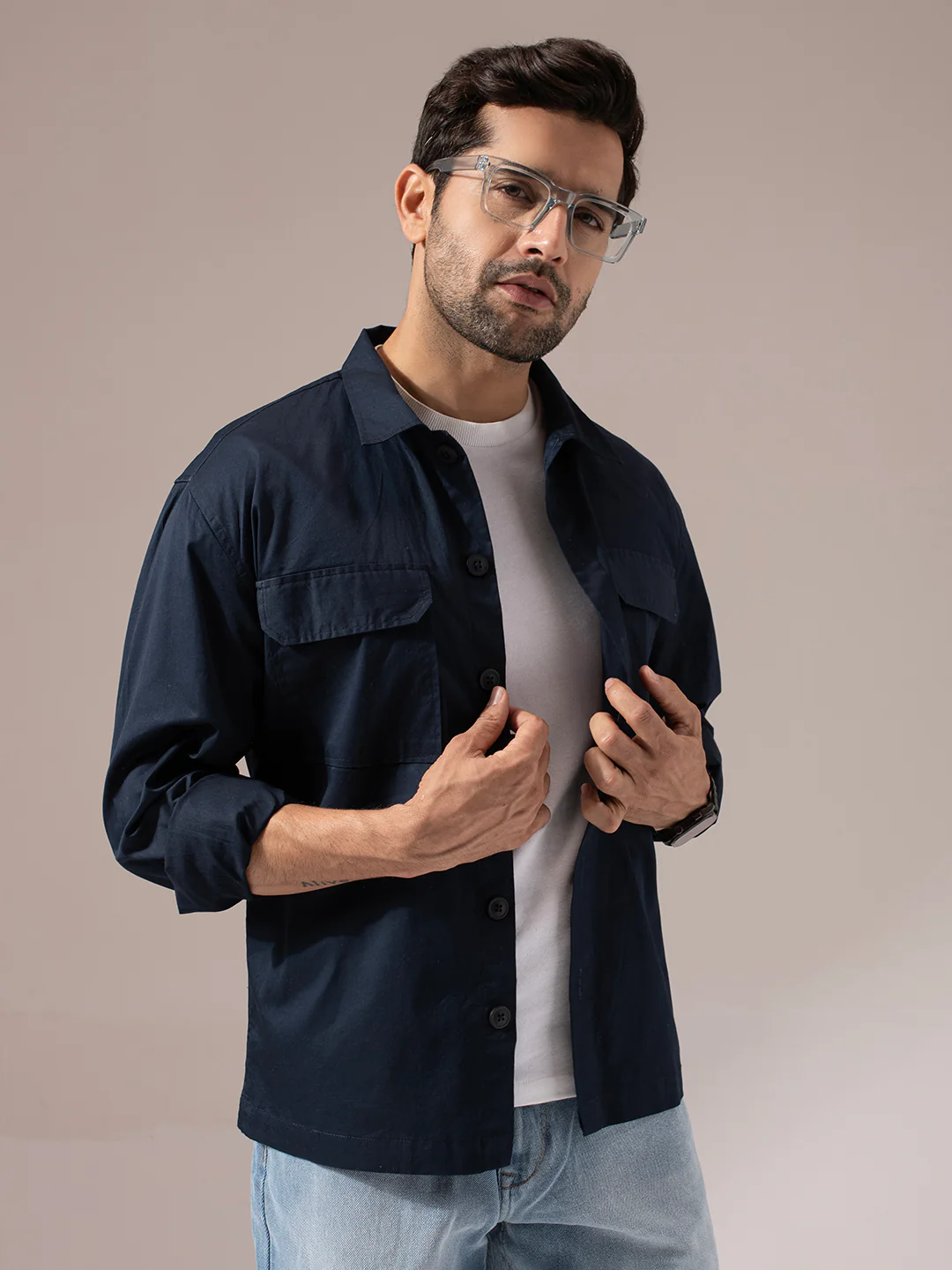 Blue Utility Box Fit Shacket - Image 6